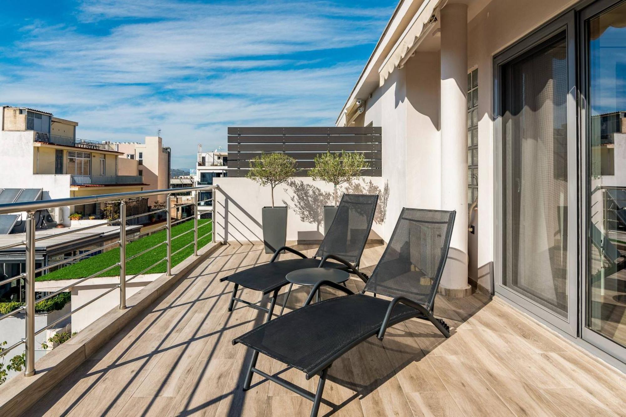 شقة Dreamy Athens Penthouse With Acropolis View المظهر الخارجي الصورة